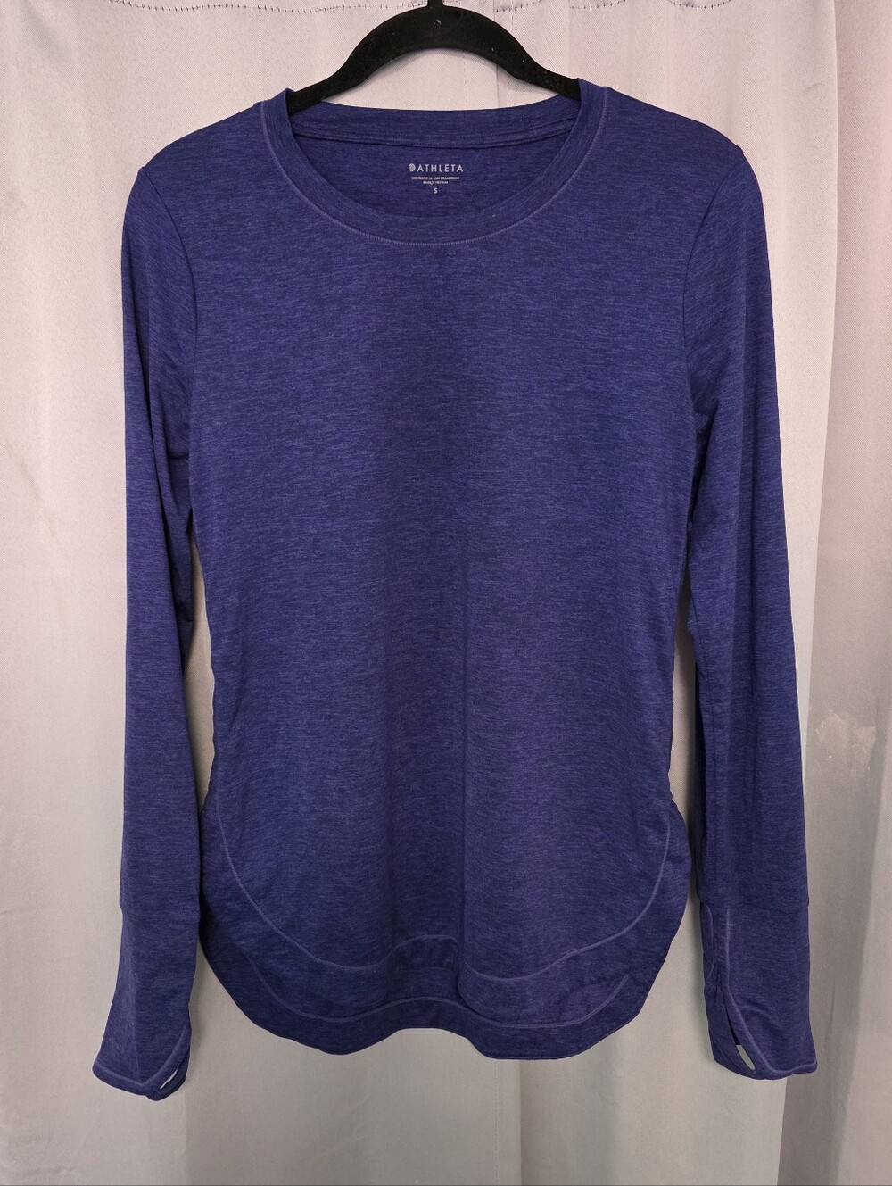 Athleta Long Sleeve Crewneck Top - Purple
